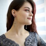 Оригинальные Ассиметричные серьги-звёзды от бренда Empire. Серёжки в виде звёзд. Длинные серьги