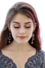 Оригинальные Ассиметричные серьги-звёзды от бренда Empire. Серёжки в виде звёзд. Длинные серьги — изображение 5