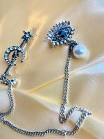 Масонская брошь с сакральными символами всевидящее око, череп, звезда и Месяц — изображение 2