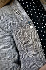 Масонская брошь с сакральными символами всевидящее око, череп, звезда и Месяц — изображение 3