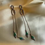 Сережки у формі змій. Сережки-змії з підвісками смарагдового кольору від бренду Empire — изображение 5