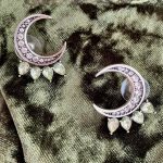 Эльфийские серьги в форме Луны. Серёжки эльфа. Красивые оригинальные серьги. Необычные серёжки — изображение 6