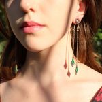 Сережки у формі змій. Сережки-змії з підвісками смарагдового кольору від бренду Empire