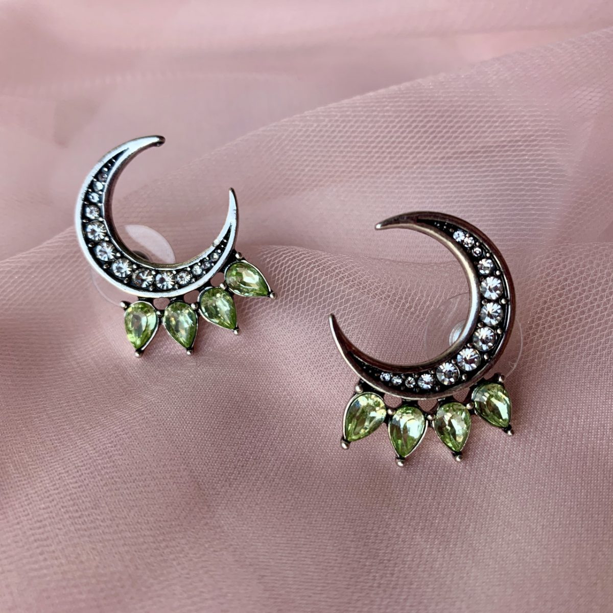 Сережки ельфів в формі напівмісяців сріблястого кольору Сережки у формі місяця — изображение 6