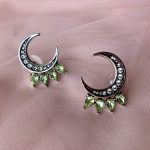 Сережки ельфів в формі напівмісяців сріблястого кольору Сережки у формі місяця — изображение 6