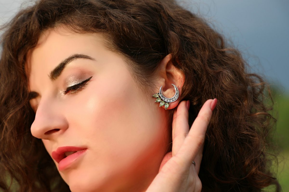 Эльфийские серьги в форме Луны. Серёжки эльфа. Красивые оригинальные серьги. Необычные серёжки — изображение 3