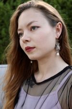 Оригінальні сережки у вигляді скарабеїв з культивованими перлами — изображение 2