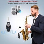 Микрофон для саксофона, инструментальный радио  микрофон Kimafun KM-U308B(A). Радиосистема — изображение 4