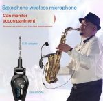 Микрофон для саксофона, инструментальный радио  микрофон Kimafun KM-U307. + мониторы в уши — изображение 2