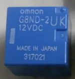 Реле ЭБУ omron электроручника BMW X5 Е70, X6 Е71 G8ND-2UK синій