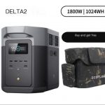 Зарядная станция EcoFlow Delta 2 + чехол, 1800W, 1024 Вт/ч, оригинал CN + переходники Гарантия