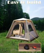 Надувная палатка  для кемпинга , утолщённая, непромокаемая, складная палатка туристическая.