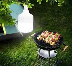 Лампа для кемпинга, Лампа на аккумуляторе, Фонарик для кемпинга, Аварийный фонарь белый, 100 Ватт — изображение 2