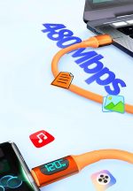 Type C кабель быстрая зарядка 100- 240W + дисплей + PD,  для всех  устройств. — изображение 5