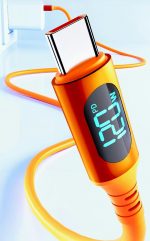 Type C кабель быстрая зарядка 100- 240W + дисплей + PD,  для всех  устройств. — изображение 4