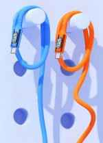 Type C кабель быстрая зарядка 100- 240W + дисплей + PD,  для всех  устройств. — изображение 3