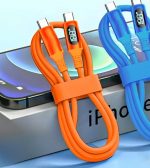 Type C кабель быстрая зарядка 100- 240W + дисплей + PD,  для всех  устройств. — изображение 2