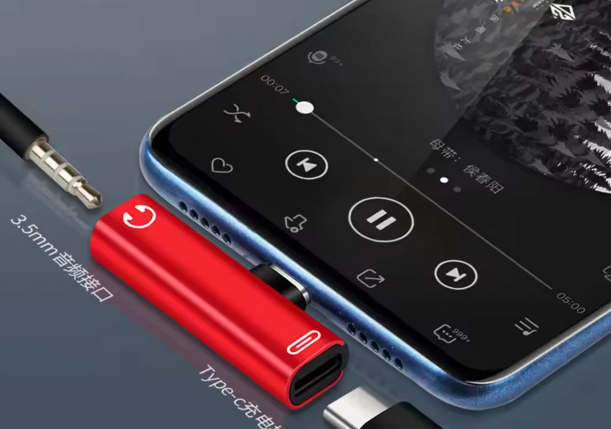 Аудио разъем 3,5  адаптер, переходник Type C +3,5   +  зарядка одновременно. — изображение 3