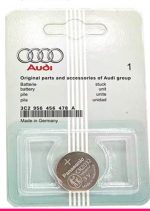 Оригинальная батарейка в дистанционный пульт Audi CR2032, 3C2 956 456 478 A — изображение 2