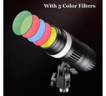 Прожектор 100 Вт светодиодный YM-80 RGB дистанционным управлением 100w 3200-6500k, пять цветов — изображение 3