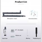 Профессиональная стойка для микрофона, Пантограф , регулировка на 360°, держатель микрофона — изображение 5