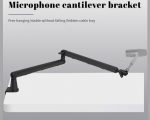 Профессиональная стойка для микрофона, Пантограф , регулировка на 360°, держатель микрофона — изображение 4