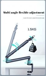 Профессиональная стойка для микрофона, Пантограф , регулировка на 360°, держатель микрофона — изображение 8