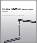 Профессиональная стойка для микрофона, Пантограф , регулировка на 360°, держатель микрофона — изображение 9