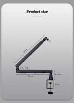 Профессиональная стойка для микрофона, Пантограф , регулировка на 360°, держатель микрофона — изображение 7