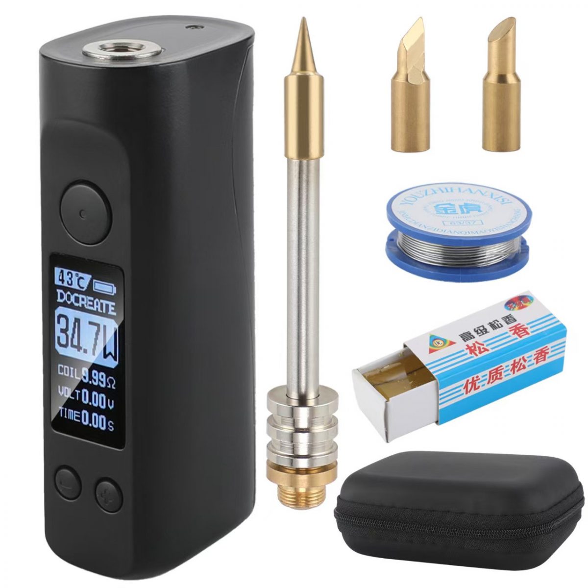 Светодиодный беспроводной портативный USB-паяльник 75 Вт — изображение 2