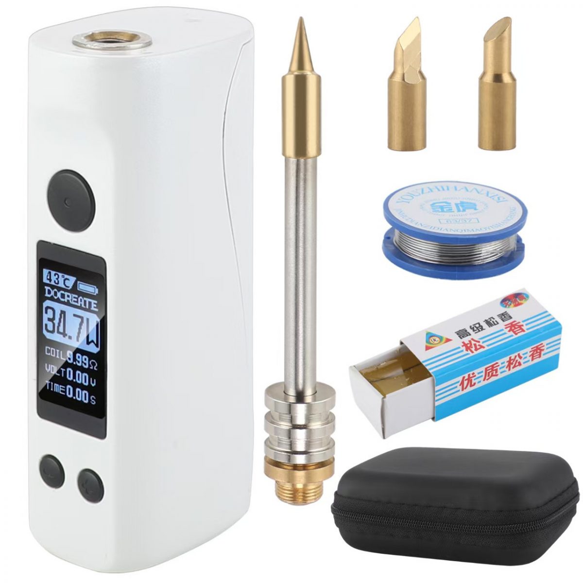 Светодиодный беспроводной портативный USB-паяльник 75 Вт — изображение 3