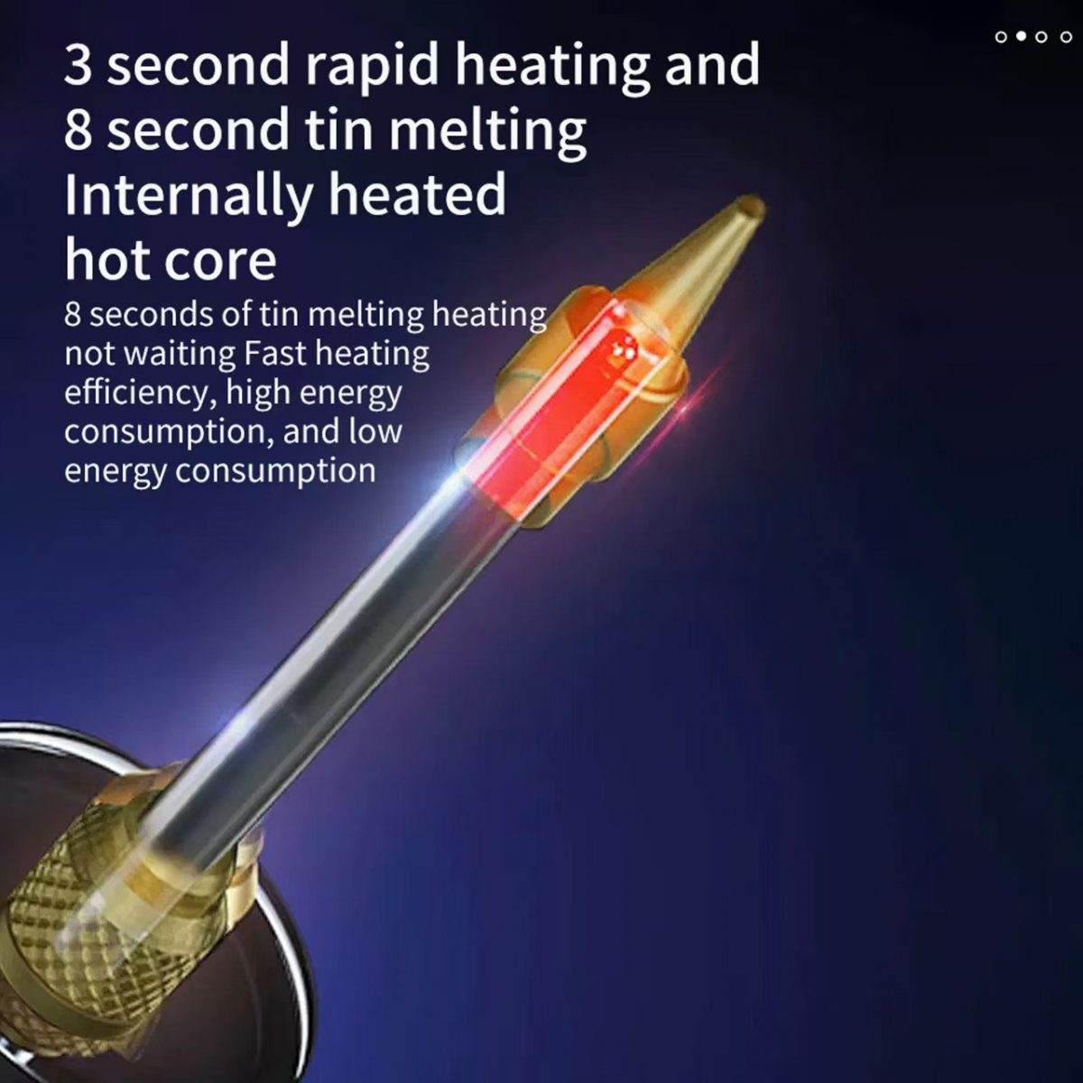 Светодиодный беспроводной портативный USB-паяльник 75 Вт — изображение 5