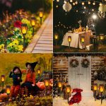 Садовый светильник Факел на солнечной батарее с эффектом пламени