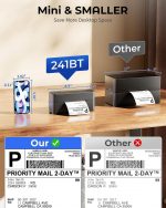 Принтер этикеток  Phomemo 241BT 1"-4x6" - термопринтер этикеток, Оригинал ,MAC,Windows,iOS ,Android. — изображение 5