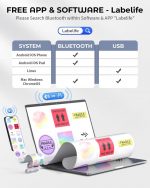 Принтер этикеток  Phomemo 241BT 1"-4x6" - термопринтер этикеток, Оригинал ,MAC,Windows,iOS ,Android. — изображение 2