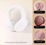 Тёплые плюшевые наушники с имитацией норки/ складные  – идеальный зимний аксессуар.TOP 2025 — изображение 4