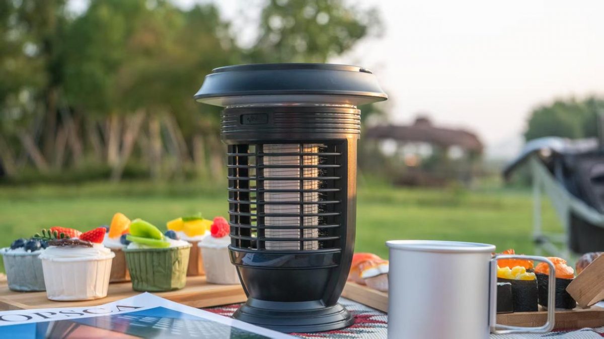 Светодиодный фонарь-ловушка для комаров с солнечной зарядкой,с помощью электрического разряда. — изображение 4