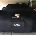 Эластичный чехол для автомобиля с защитой от пыли и царапин сірий