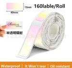 Термоэтикетки для мини-принтера 12 × 40 мм  160 этикеток Phomemo — изображение 3