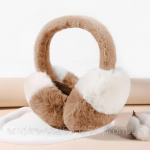 Тёплые плюшевые наушники с имитацией норки/расцветки на любой вкус – идеальный зимний аксессуар.TOP 2025 Повністю білий (однотонний) — изображение 4