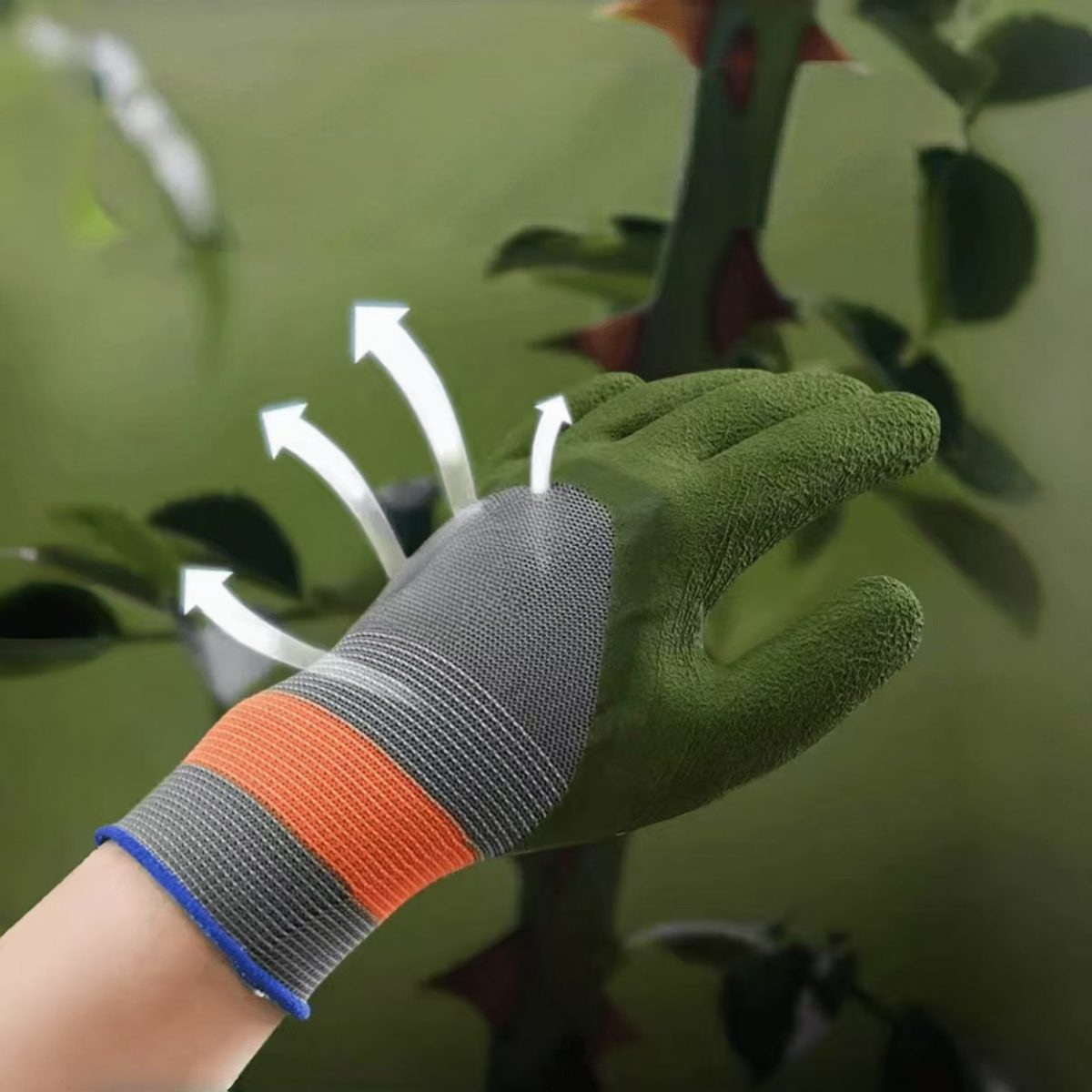Усиленные защитные перчатки (антипрокол, водонепроницаемые, износостойкие). Рабочие перчатки — изображение 9