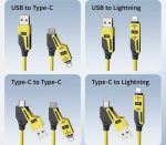 Универсальный кабель 65W+PD   TYPE-C. Lighting , USB/  4-in-1 с поддержкой CarPlay/CarLife — изображение 4