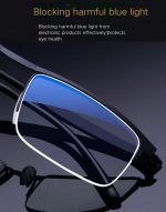 КОМПЬЮТЕРНЫЕ ОЧКИ TR-90 VisionPro Shield /антиблик, 5H защита от царапин, фильтр синего света Класичний чорний — изображение 3