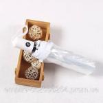 Прозрачный автоматический зонт складной | Открытие и закрытие в одно касание/ портативный Біла ручка