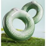 Надувной круг с насосом и ручками AirFloat Pro Зелений23 см (60 см)20–40 кг