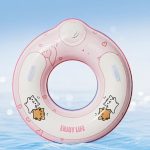 Надувной круг с насосом и ручками AirFloat Pro Рожевий23 см (60 см)20–40 кг