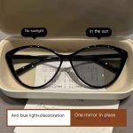 Женские умные очки с фотохромными линзами «ФотоХром Стиль» затемнення лінз:  чорне.