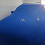 Эластичный чехол для автомобиля с защитой от пыли и царапин blue