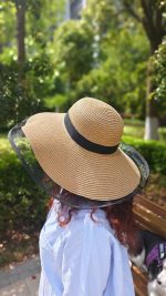 Женская соломенная шляпа "Элегантное Лето" с сетчатым кантом — изображение 6