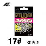 Сверхпрочные крючки ISEAMA HOOK EXTRA STRONG , размеры 17# 18# 19# — изображение 4